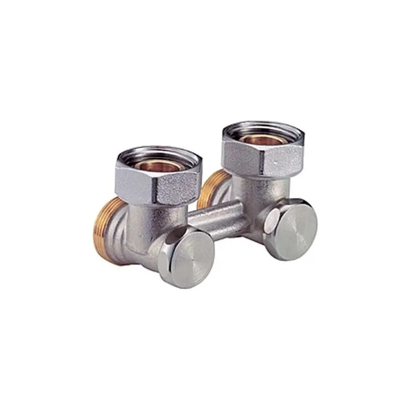 Mezgls Giacomini R388X002, stūra, radiatoru savienošanai, 3-4 collas – ārējā vītne, 3-4 collas – iekšējā vītne