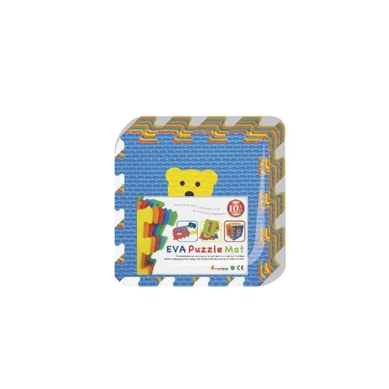 Paklājiņš mazuļiem - puzle Eva Puzzle Mat Animals, 32 cm x 32 cm, 10 gab, daudzkrāsaina