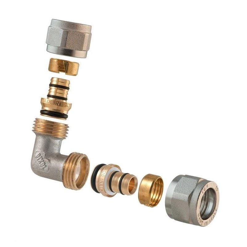 Izjaucams līkums. diametrs 20x20 mm. TDM Brass