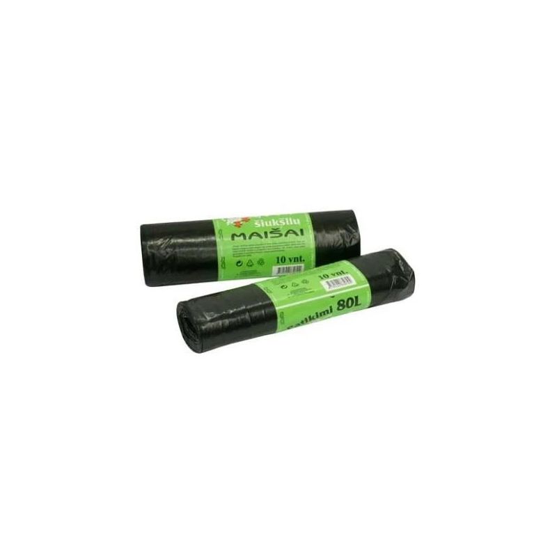 Atkritumu maisi Plasta Strong. 80 l. 10 gab.. 30MK
