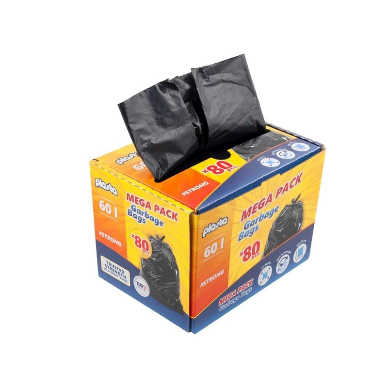 Atkritumu maisi Plasta Mega Pack, 60 l, 80 gab., 25MK