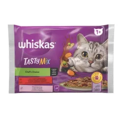 Kassi märgtoit Whiskas, kalaliha-liha, 0.085 kg x 4 tk