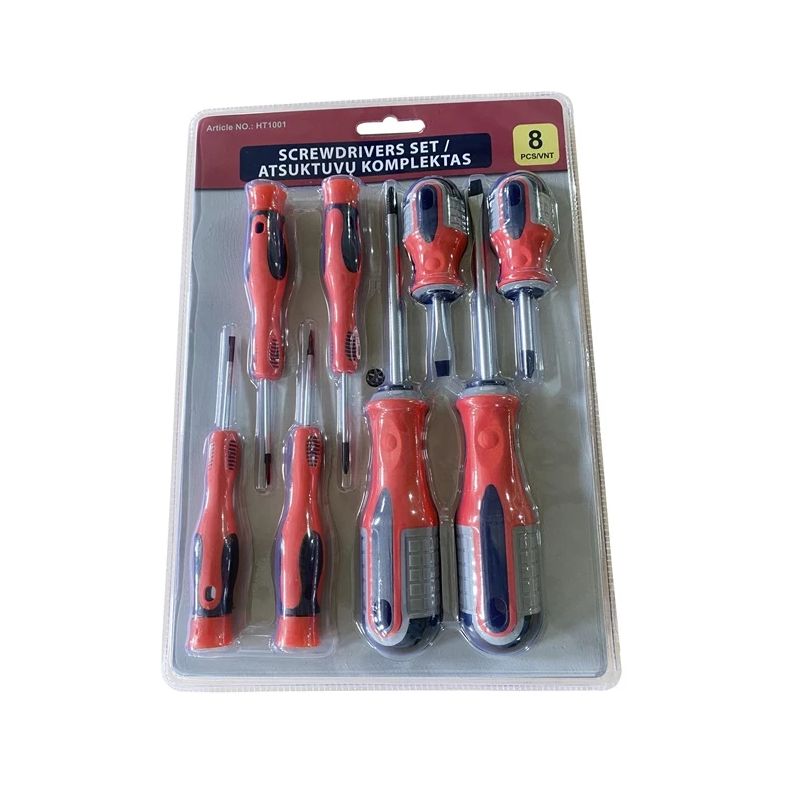 Skruvgriežu komplekts HT1001, 8 gab.