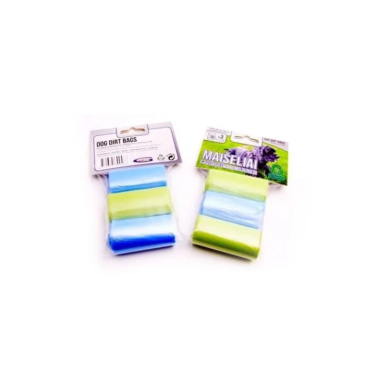 Maišeliai šunų ekskrementams Granplasta, 30 cm x 22 cm, 90 vnt.