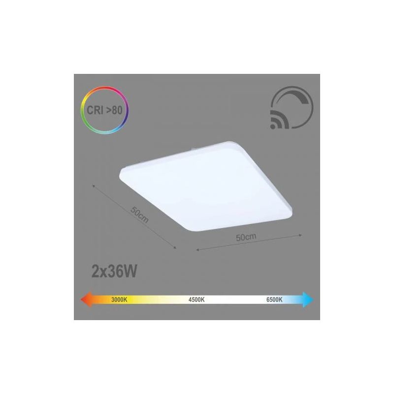 Stiprināšanas gaismeklis SOPOT2X36W D50 RC 6470LM LED