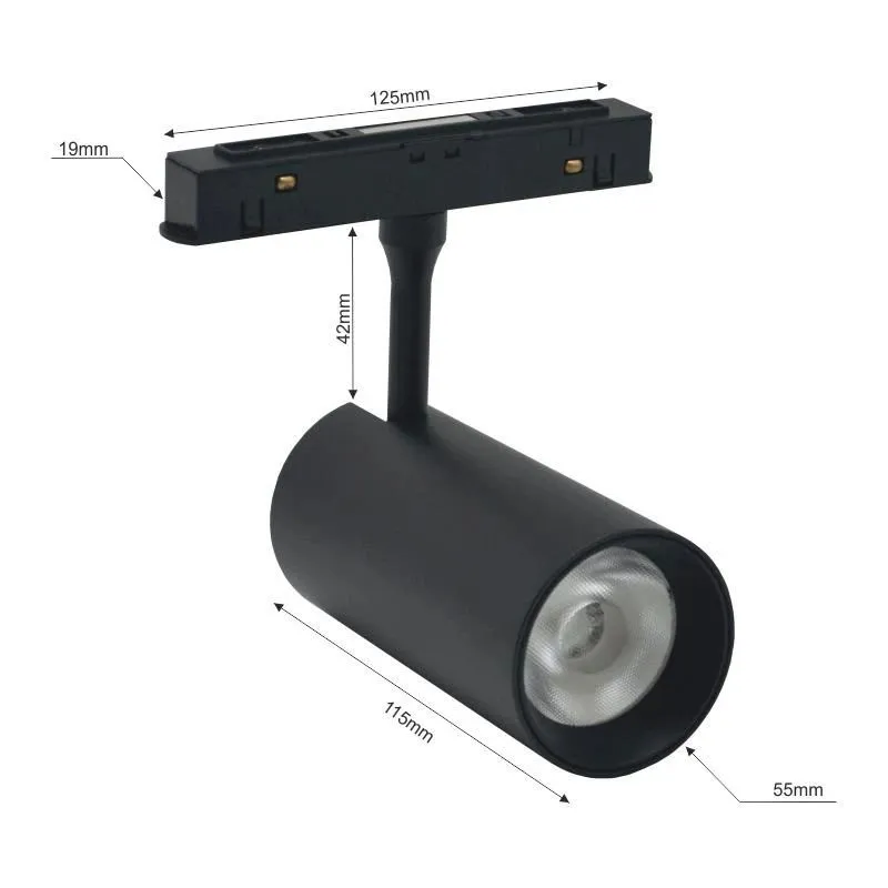 Šviestuvas bėginei sistemai Modoled Magnetic MLP1043M, LED, 3000 - 6000 °K, 1 x 12 W