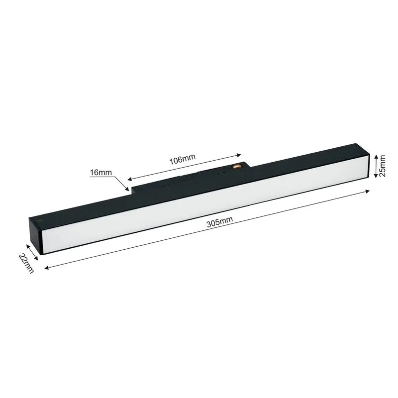 Šviestuvas bėginei sistemai Modoled Magnetic MLP1047M, LED, 3000 - 6000 °K, 1 x 12 W
