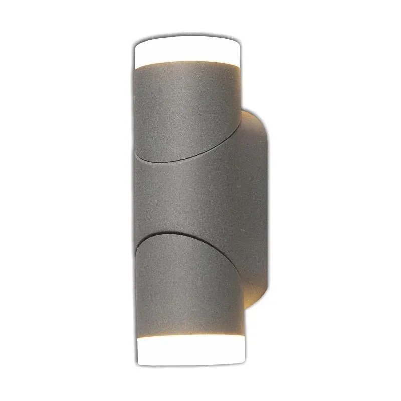 Sieninis lauko šviestuvas Tope Sano, 6W, LED, IP65, antracito sp., 8 cm x 19.2 cm
