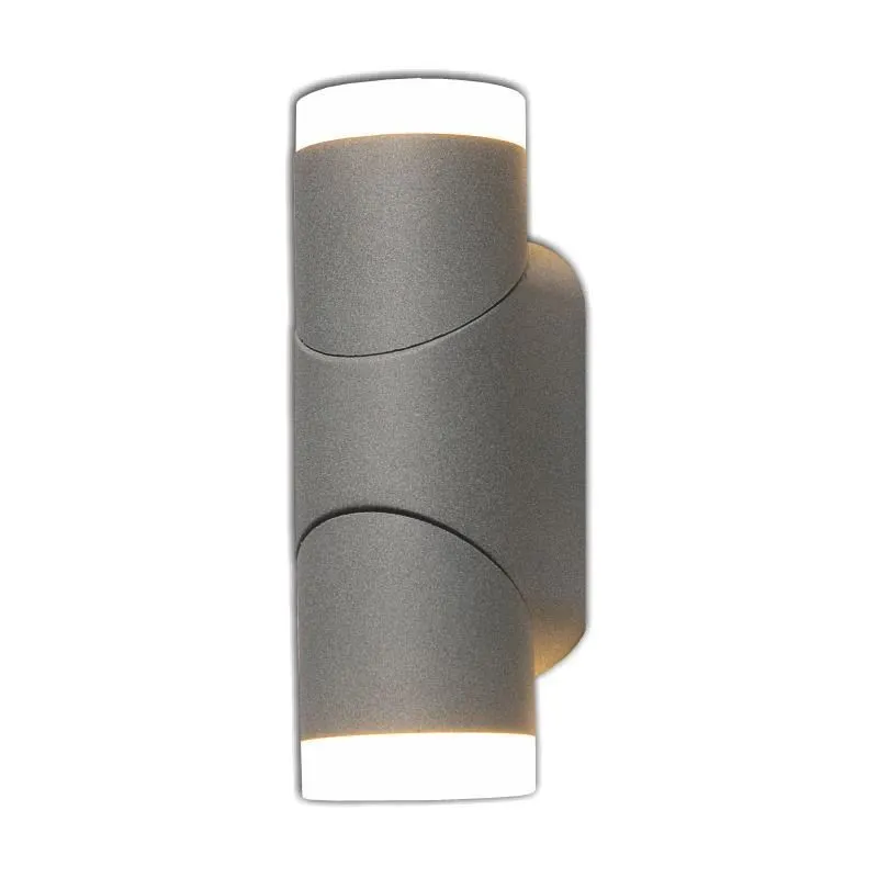 Sieninis lauko šviestuvas Tope Sano, 6W, LED, IP65, antracito sp., 8 cm x 19.2 cm
