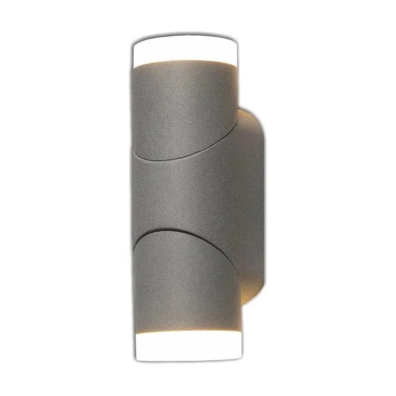 Sieninis lauko šviestuvas Tope Sano, 6W, LED, IP65, antracito sp., 8 cm x 19.2 cm