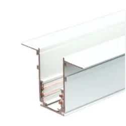 Recessed magnetic rail 2m 48v white