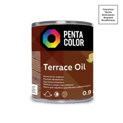 Terasų aliejus Pentacolor Terrace Oil, skaidri sp., 0.9 l