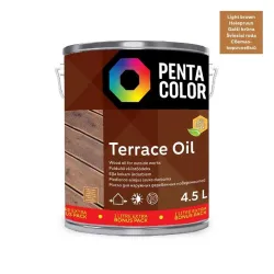 Terasų aliejus Pentacolor Terrace Oil, šviesiai ruda sp., 4.5 l