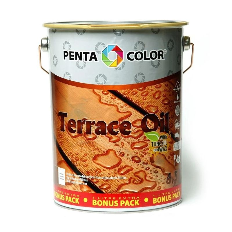 Aliejus terasoms su tungu „terrace oil“ ,šv. rudas, 3.5+1 l,