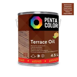 Масло для террас Pentacolor Terrace Oil, темно-коричневый цв., 4.5 l