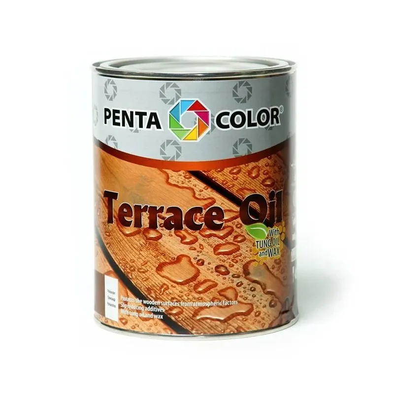 Eļļa terasēm Pentacolor Terrace Oil, brūna krās., 0.9 l