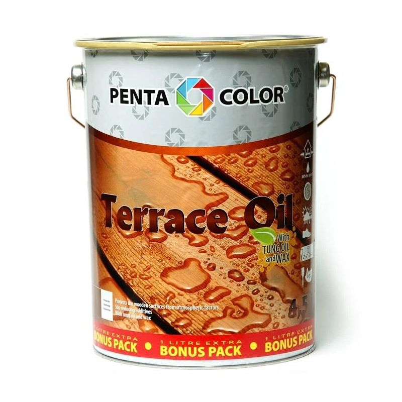 Aliejus terasoms su tungu „terrace oil“ ,rudas, 3.5+1 l,