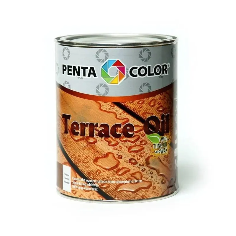 Eļļa terasēm Pentacolor Terrace Oil, pelēka krās., 0.9 l