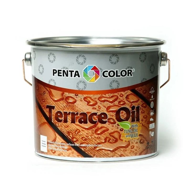 Aliejus terasoms su tungu „terrace oil“ ,pilkas, 2.7 l,