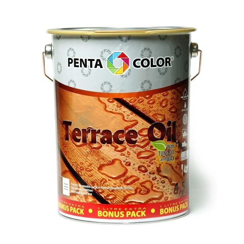 Aliejus terasoms su tungu „terrace oil“ ,pilkas, 3.5+1 l,