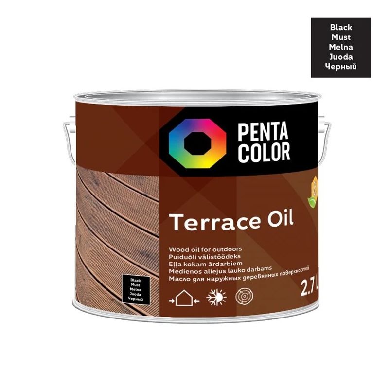 Aliejus terasoms su tungu „terrace oil“ ,juodas, 2.7 l,