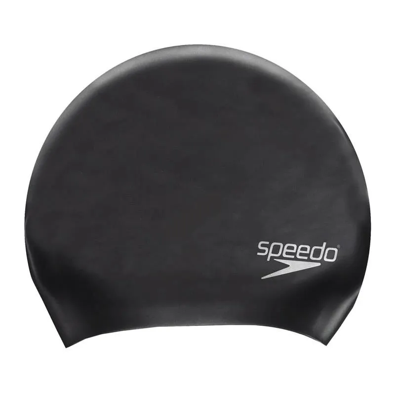 Peldcepure Speedo Long Hair Cap, melna krās.