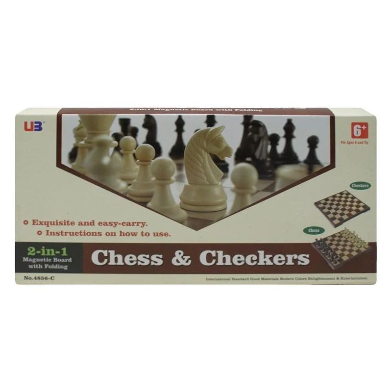 Spēle galda U3 2in1 Chess & Checkers 4856-C