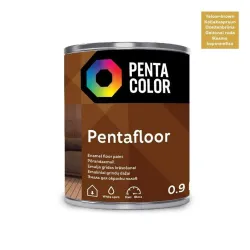 Grindų dažai Pentacolor Pentafloor, geltonai ruda sp., 0.9 l