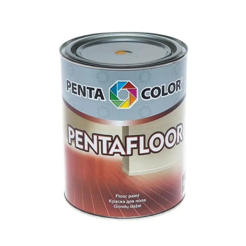Grīdas krāsa Pentacolor Pentafloor, dzelteni brūnas, 0.9 l