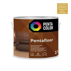 Grīdas krāsa Pentacolor Pentafloor, dzelteni brūnas, 2.7 l