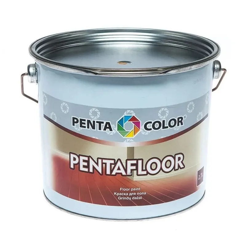 Grindų dažai Pentacolor Pentafloor, geltonai ruda sp., 2.7 l