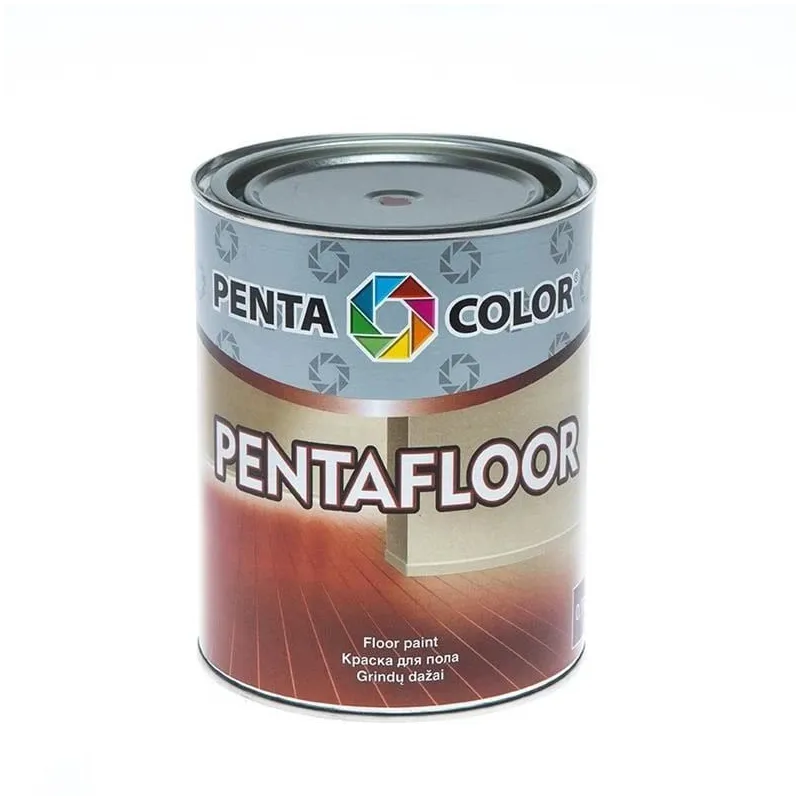 Grīdas krāsa Pentacolor Pentafloor, sarkanbrūna krās., 0.9 l