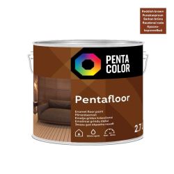 Grīdas krāsa Pentacolor Pentafloor, sarkanbrūnas, 2.7 l