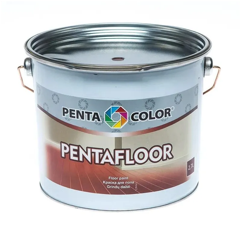 Grīdas krāsa Pentacolor Pentafloor, sarkanbrūnas, 2.7 l