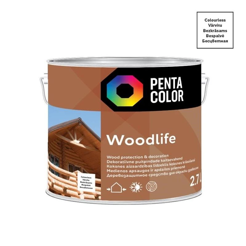 Koksnes impregn woodlife 2.7l bezkrās