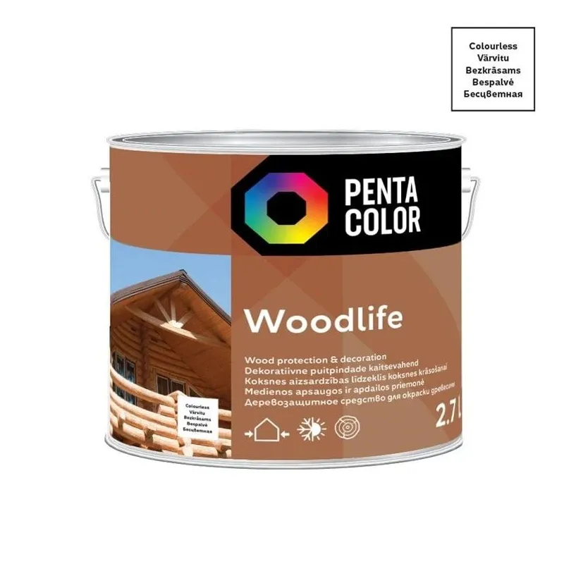 Koksnes impregn woodlife 2.7l bezkrās