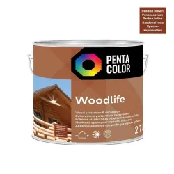 Medienos impregnantas Pentacolor Woodlife, raudonai ruda sp.-šermukšnis sp., 2.7 l