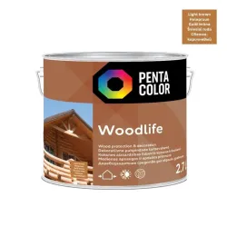 Пропитка древесины Pentacolor Woodlife, светло-коричневый цв.-oregon цв., 2.7 l