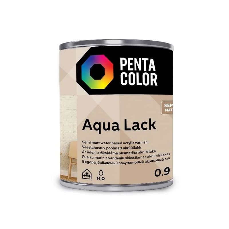 Laka aqua lack satin 0.9 l