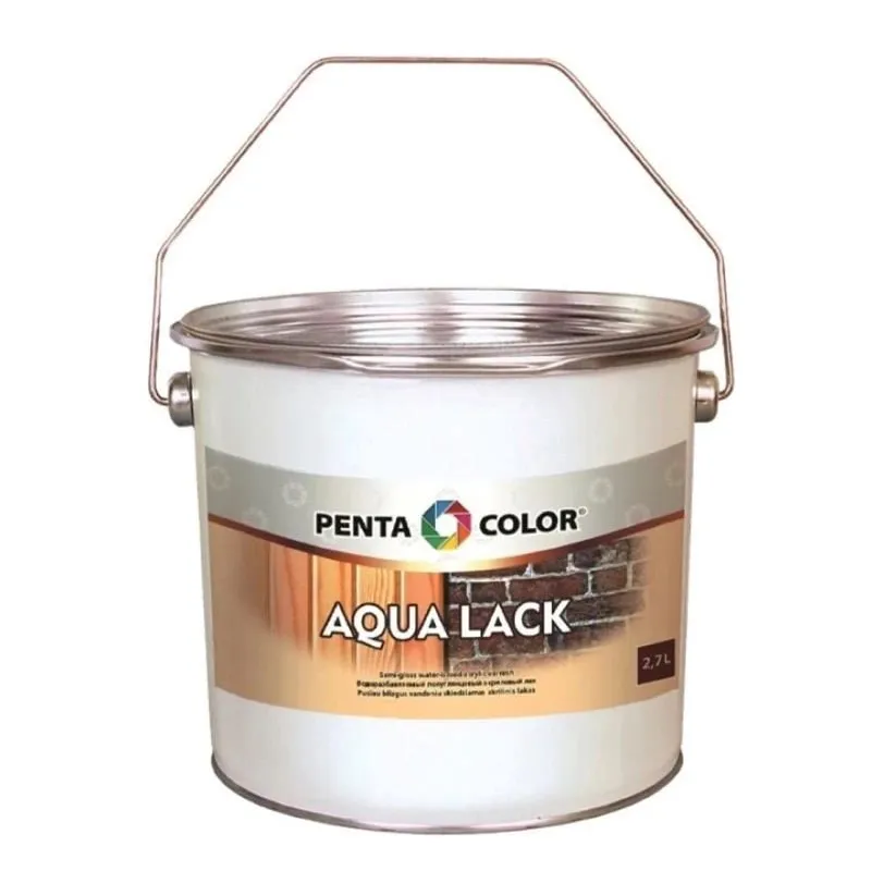 Laka, pus-spīdīgs Pentacolor Aqua Lack, 2.7 l
