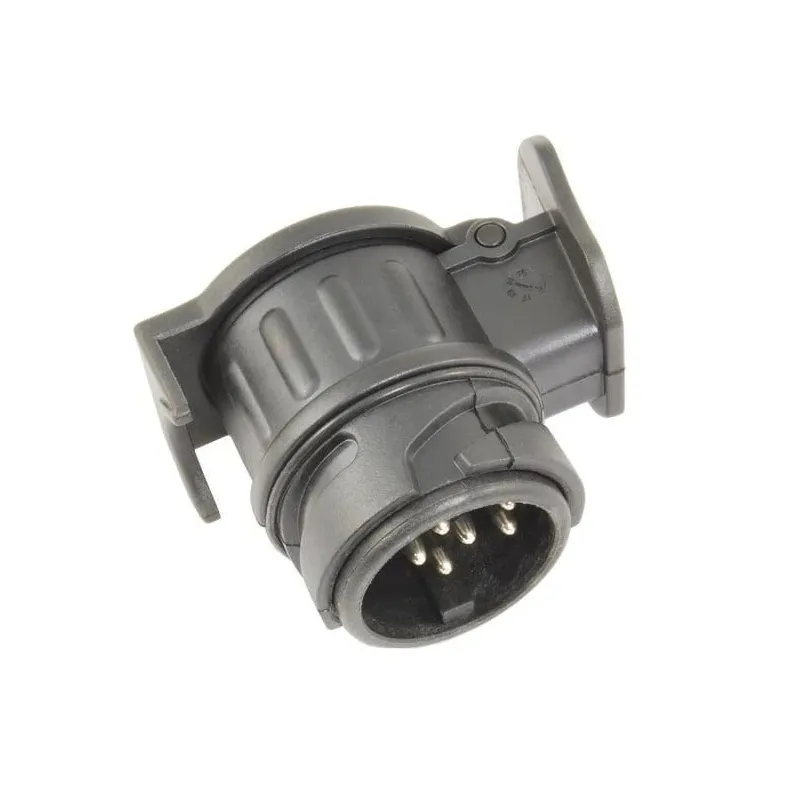 Auto piekabes kontaktdakša Tema 13-7, 16 cm, melna krās.