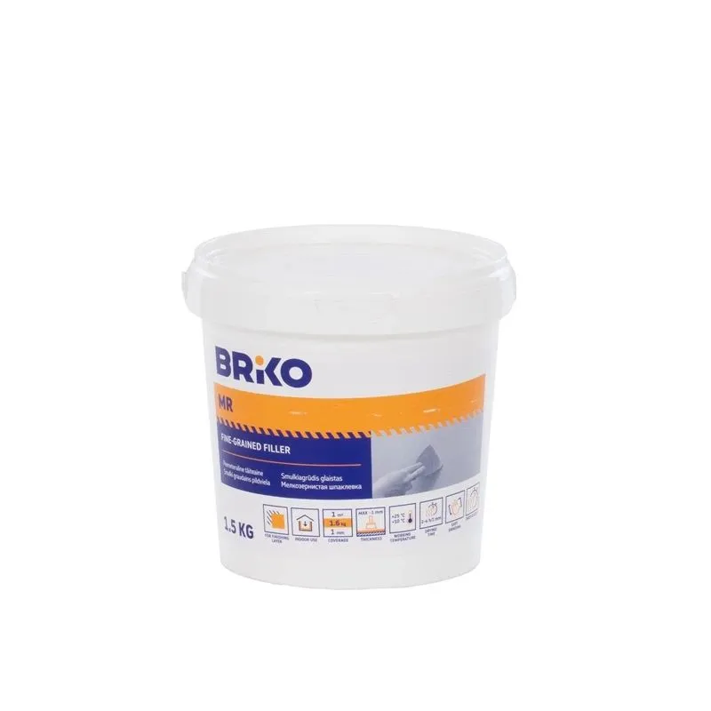Glaistas Briko MR, smulkiagrūdis, balta sp., 1.5 kg