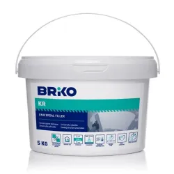 Universaalne kitt Briko KR, kasutusvalmis, valge v., 5 kg