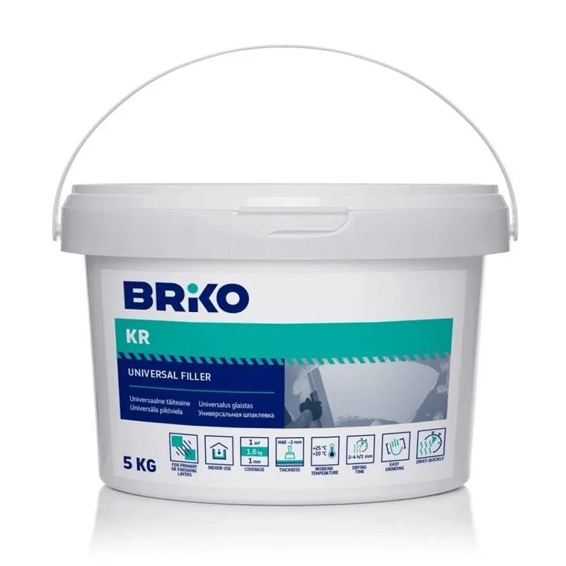 Universāla tepe Briko KR, gatavs lietošanai, balta krās., 5 kg