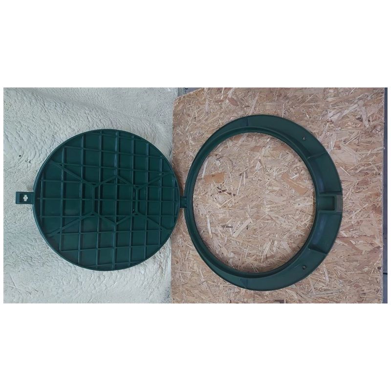 Vāks dārza kanalizāc 780PE-G a15 zaļš