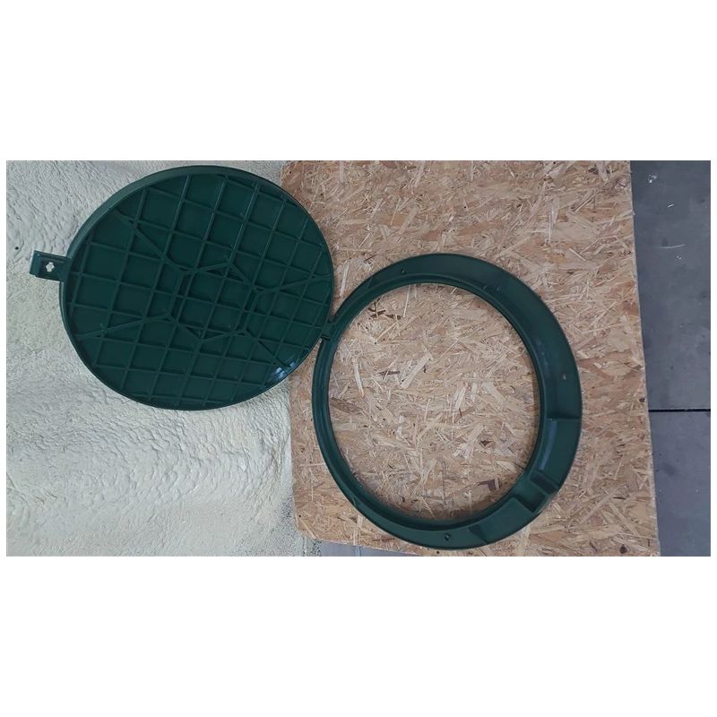 Vāks dārza kanalizāc 780PE-G a15 zaļš