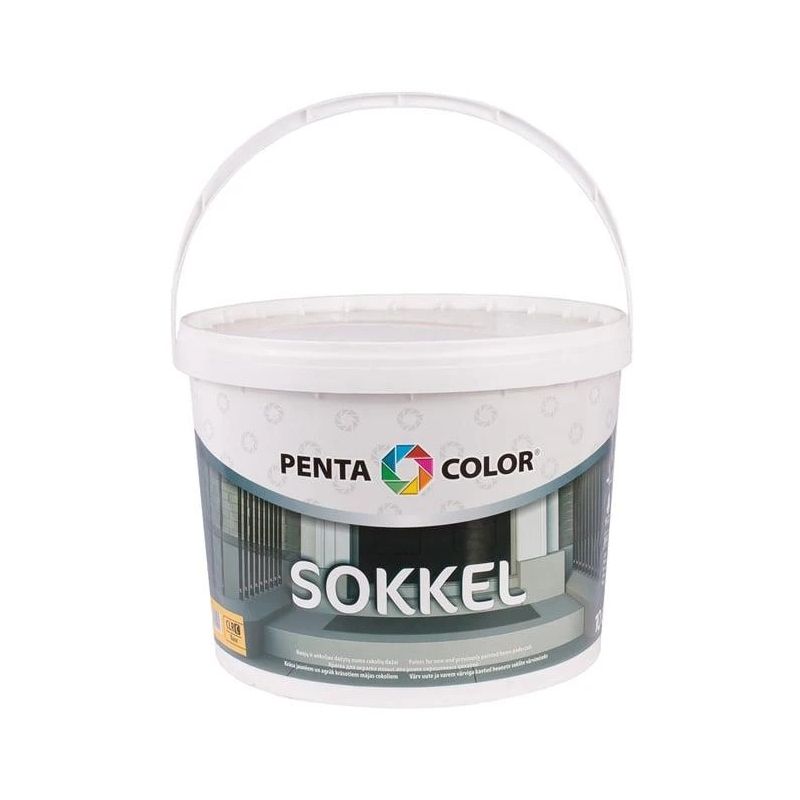 Fasādes krāsas bāze Pentacolor Sokkel. emulsija. 10 l