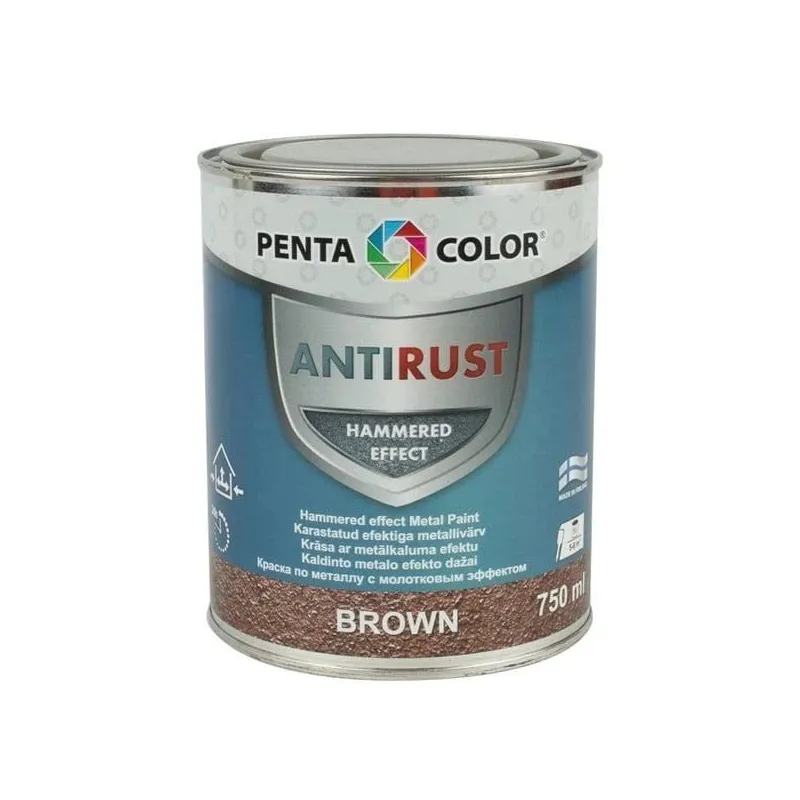 UNIVERSAL HARDENED METAL EFFECT PAINTS, BROWN, 0.75 l