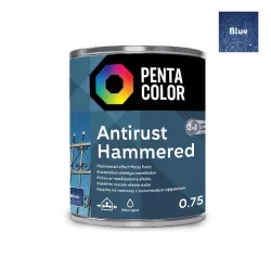 Emailvärv, universaalsed Pentacolor Anti Rust Hammered, läikiv, 0.75 l, sinine v.