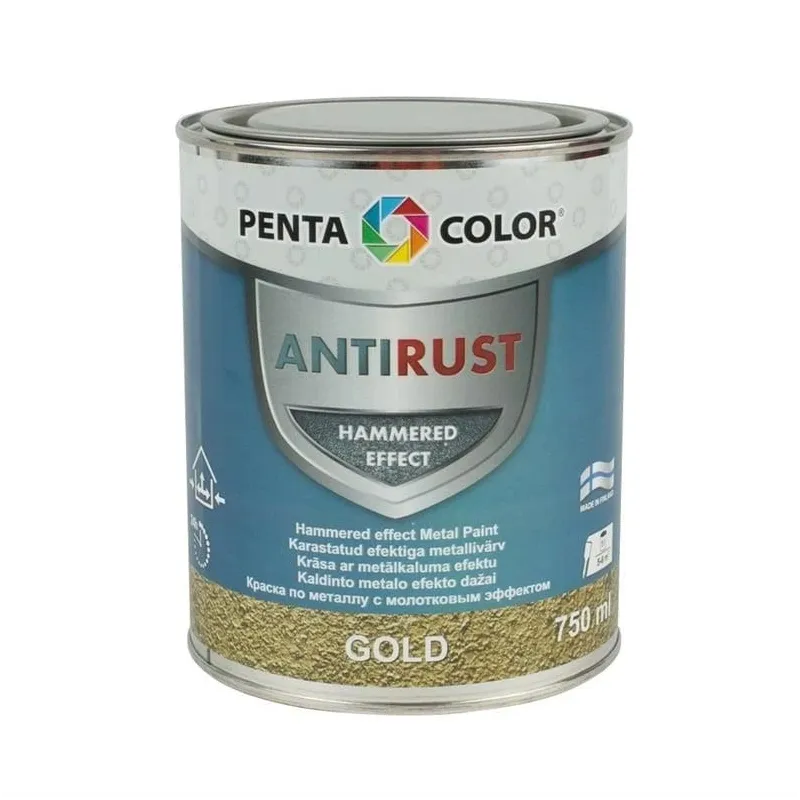 UNIVERSAL HARDENED METAL EFFECT PAINTS, GOLD, 0.75 l